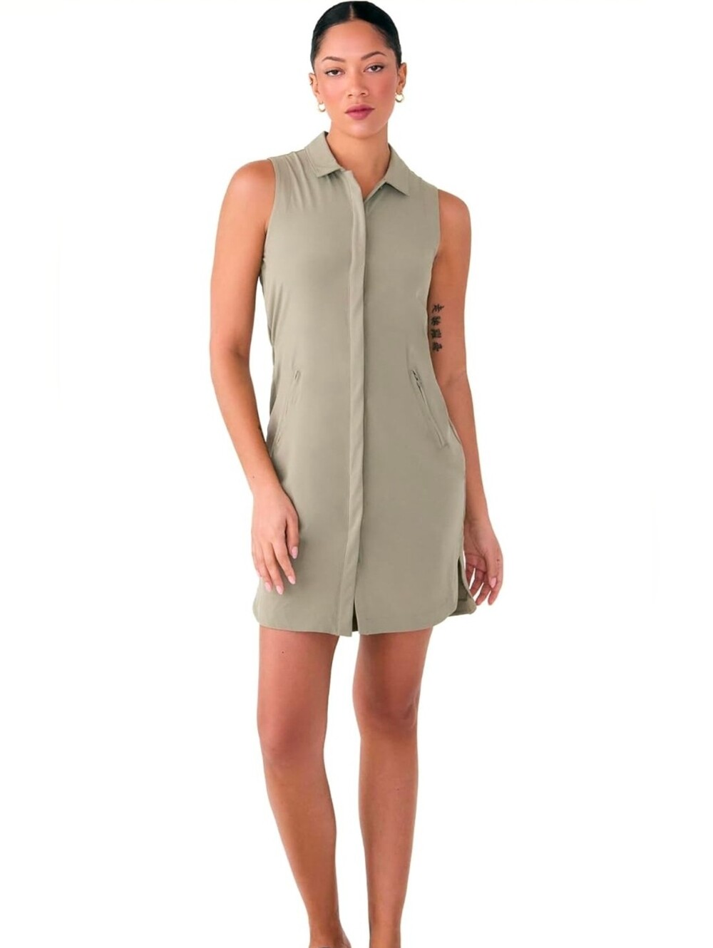 LOLË Women's Olivie Shirt Dress Medium - Picture 5 of 11